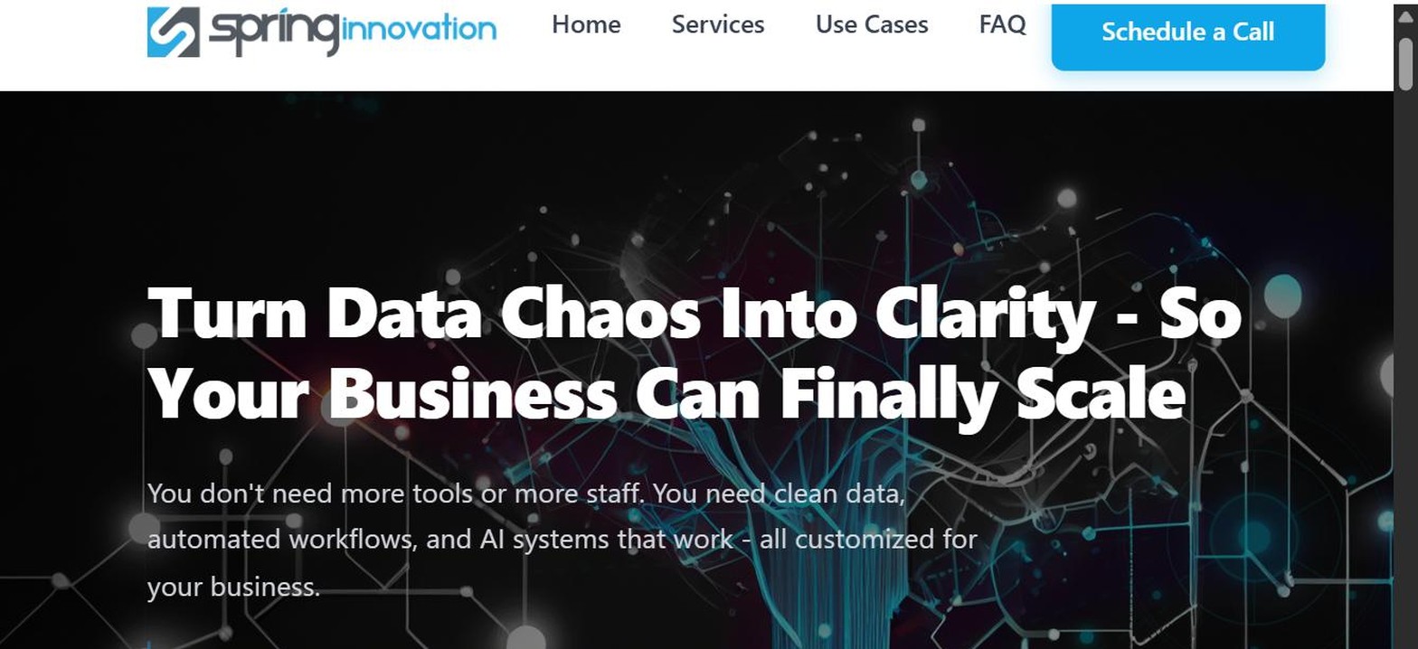 Spring Innovation website